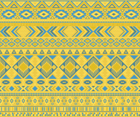 American indian pattern tribal ethnic motifs geometric vector background.