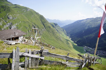 Landschaft um die Schneid Alm zwischen Zwickauer Hütte und Pfelders Plan in Südtirol