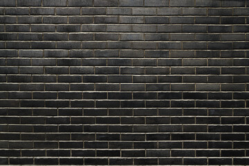 Black brick wall texture as background