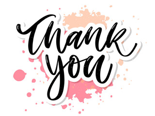 thank you Slogan print for textile t-shirt vector.