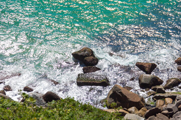 rocks in the water