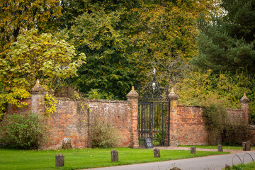 old fence in the park