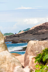 landscape with blue sky