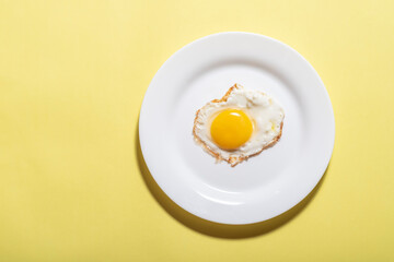 egg on plate