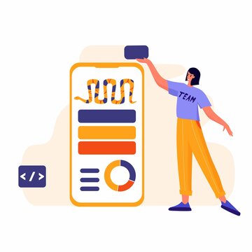 Development. Code language sign. Programming coding and developing concept.