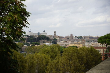 Fototapeta na wymiar Blick über die Dächer von Rom