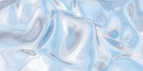 Obraz premium blue abstract fluid wave surface water liquid modern minimalistic design 3d render illustration