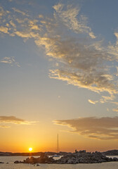 Tramonto nell'Arcipelago di La Maddalena