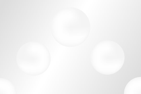 abstract backdrop with flying balls white and gray horizontal gradient on a rectangular background © Hanasta7