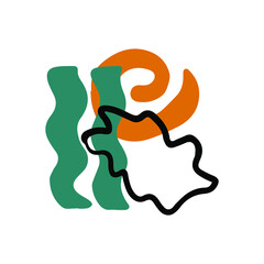  Abstract backgrounds. Various shapes, lines, spots, dots, doodle objects. Hand drawn templates. Round icons for social media stories. Perfect for bloggers. Vector illustration