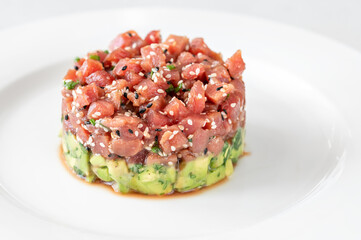 Tuna Tartare with sesame seeds