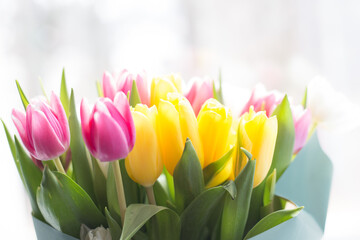 tulips bouquet Valentine's Day birthday women's Day concept