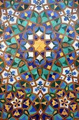 Traditional and handicraft zellige (tile) in Morocco