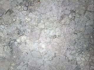 Concrete floor with small cracks