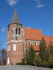 Fototapeta premium Church of the Elevation of the Holy Cross, Pruszcz Gdański, Pomorskie province, Poland