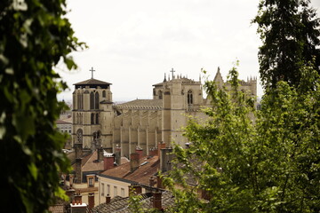 Blick auf Kathedrale Saint-Jean-Baptiste de Lyon