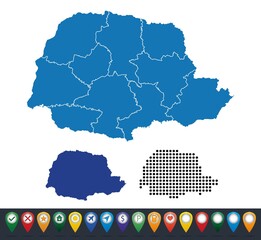 Set maps of Parana state