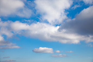 Blue sky background with clouds