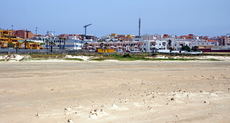 Fototapeta na wymiar scenery landscape of seaside in spanish city Tarifa