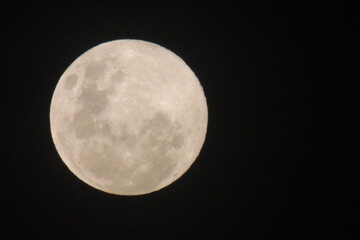 full moon over sky