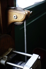 Seilwinde mit Kurbel