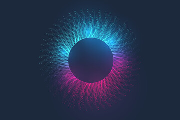 Music abstract background. Music wave poster design. Sound flyer with abstract gradient line waves, vector concept