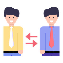 
Office Discussion Flat Icons collection

