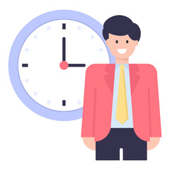 
Flat character vector of meeting time 

