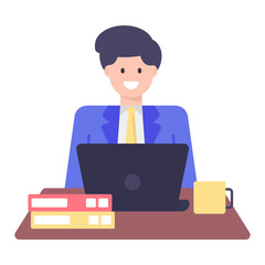 
A perfect design vector of office employee 

