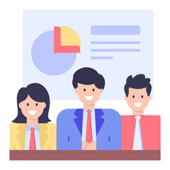 
Strategic planning in flat vector design 

