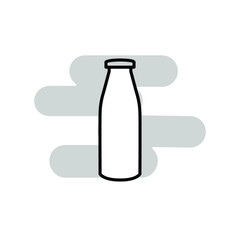 Illustration Vector graphic of  Milk bottle icon template