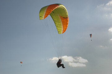 paraglider in the sky