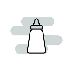 Illustration Vector graphic of  Milk bottle icon template