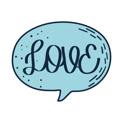 love speech bubble