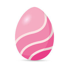Isolated colorful decorated easter egg. Easter season. Spring time - Vector