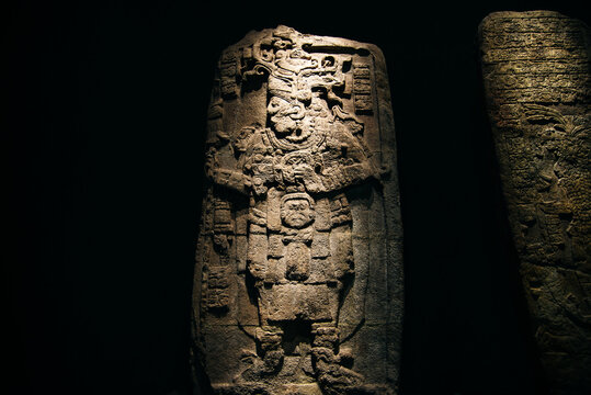 MEXICO CITY - DECEMBER 2019 Interior Of National Museum Of Anthropology In Mexico City