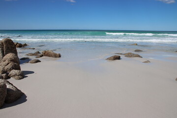 Beautiful sandy beach - Friendly Beaches, Freycinet National Park, eastern Tasmania.