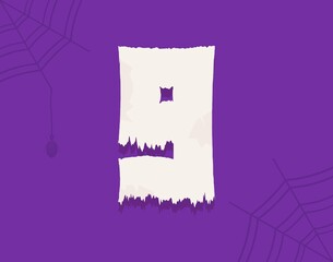 9 vector number horror zombie, fairy ghost font