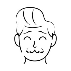 happy man smiling