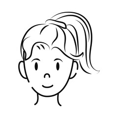 cartoon woman face