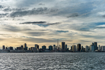 Obraz premium 東京タワーと東京の街