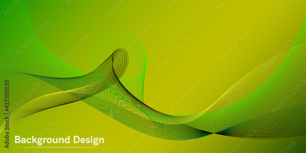 Poster the wave of the many-colored lines. creative line art. vector illustration eps 10. design elements c