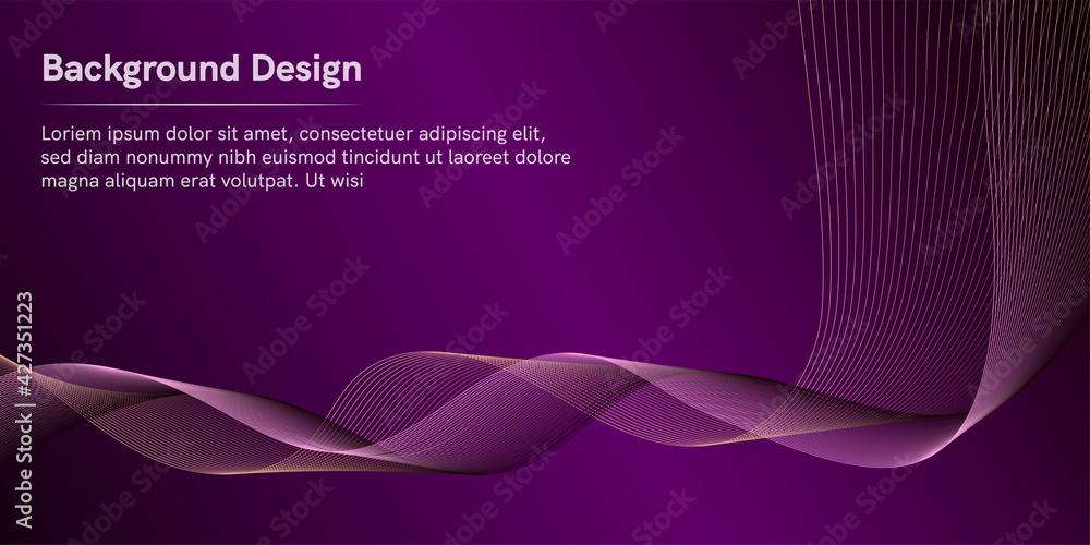 Poster the wave of the many-colored lines. creative line art. vector illustration eps 10. design elements c