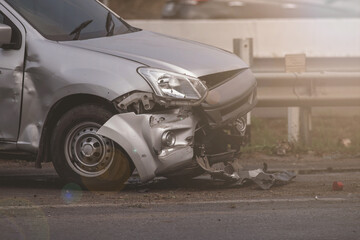Car accident / soft focus picture, insurance