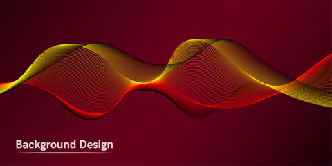 The wave of the many-colored lines. Creative line art. Vector illustration EPS 10. Design elements created using the Blend Tool. Curved smooth tape