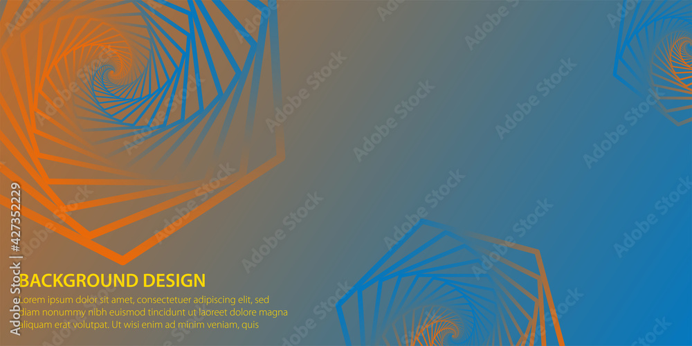 Poster abstract background with moving geometric shape effect. vector illustration eps10.
