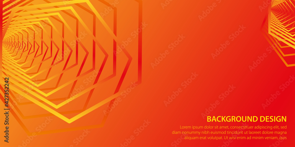 Poster abstract background with moving geometric shape effect. vector illustration eps10.