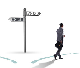 Obraz premium Work life or home balance business concept