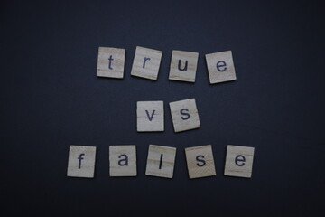 true vs false