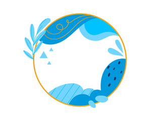 Set vintage gold frames, elegant picture decoration, luxurious, ornate look, cartoon style vector illustration, isolated on white.